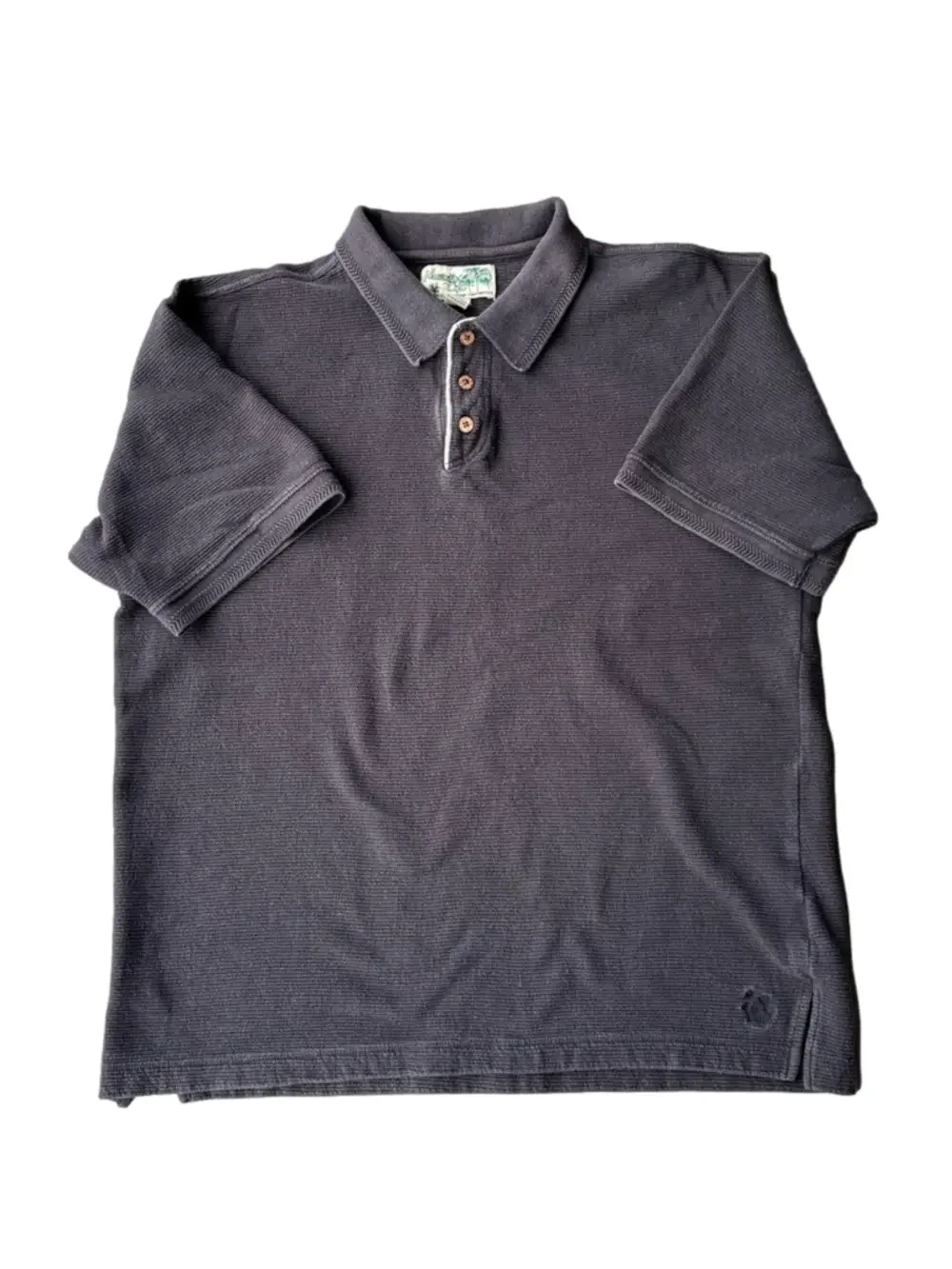 Vintage Havana Jack’s Cafe Waffle Knit Polo Shirt XL 100% Cotton Surf Casual Y2K